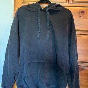 Offline by Aerie Hoodie in Washed Black Size Large